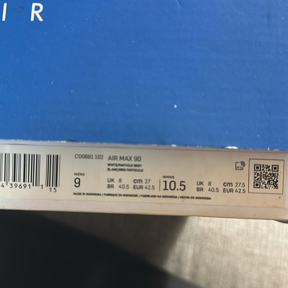 Nike Air Max 90 Sneakers CD0881 102 Men Sz 9 - Picture 10 of 10